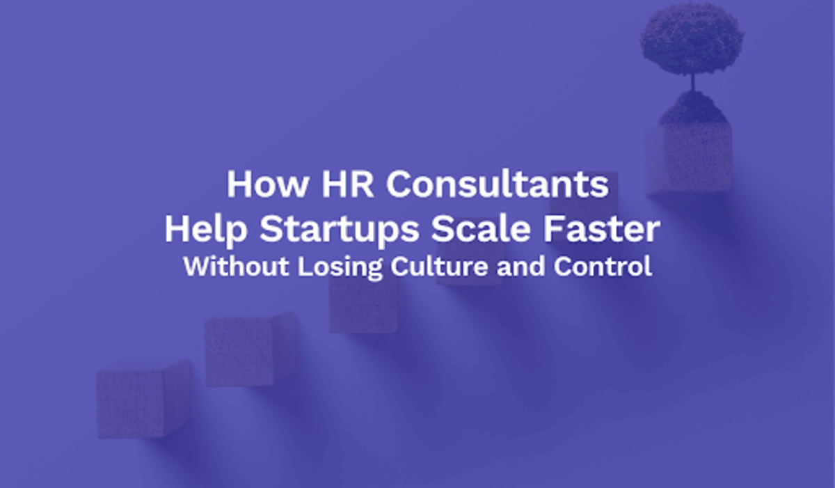 How HR Consultants Help Startups Scale Faster Without Losing Culture and Control.